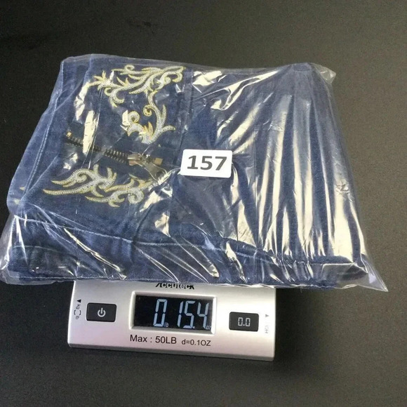 L K Best Womens Size 28 Denim Jeans Blue Gold Embroidery Flare Leg Medium Wash - Picture 7 of 8